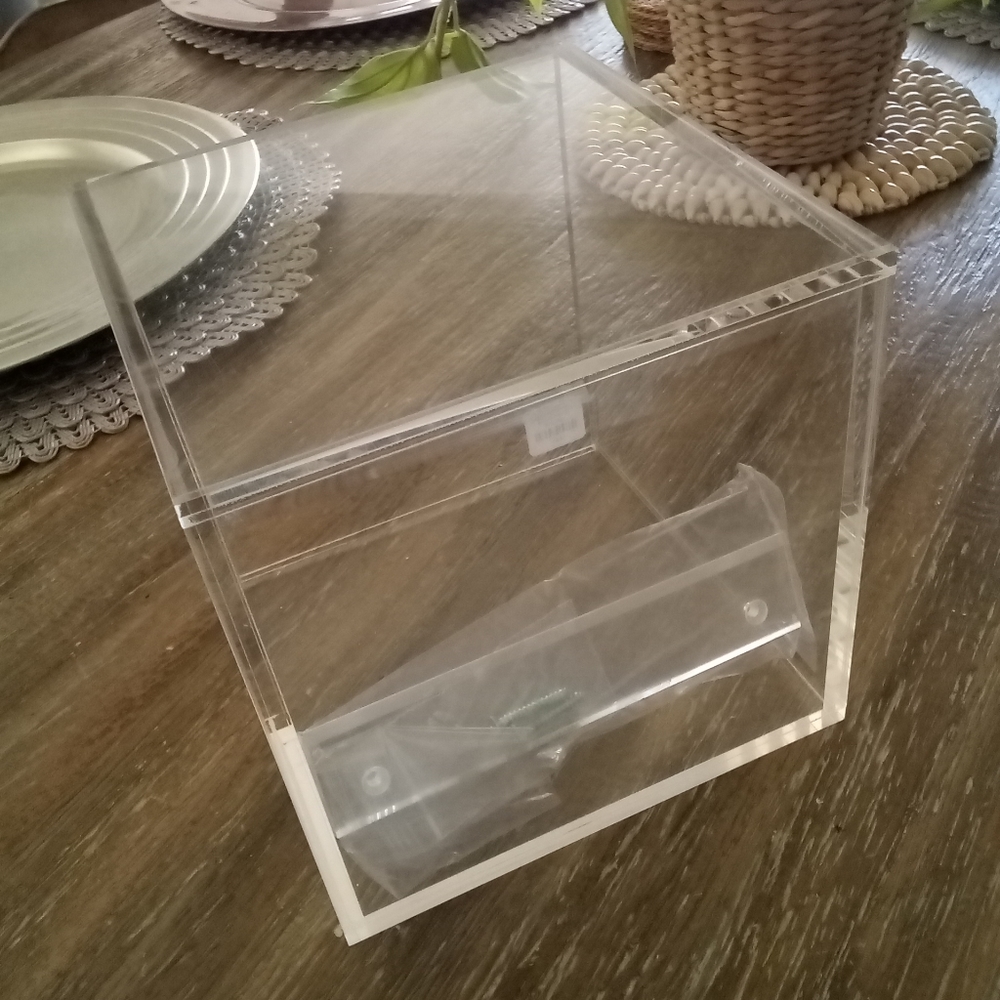 SOLD - NWT CB2 Format Cube 6" Acrylic Storage Shelf - Price Firm - Picture 6 of 7